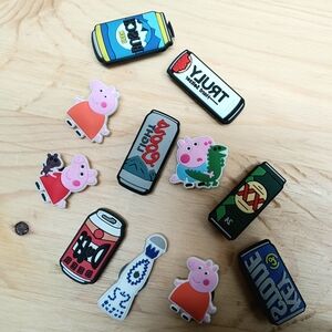 Peppa Pig and Beer Croc Charms